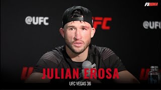 Julian Erosa UFC Vegas 36 full post-fight interview