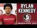 Rylan Kennedy Spring Practice Interview 3-24-26 | FSU Football | Florida State Football | Warchant