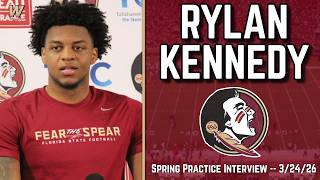 Rylan Kennedy Spring Practice Interview 3-24-26 Fsu Football Florida State Football Warchant