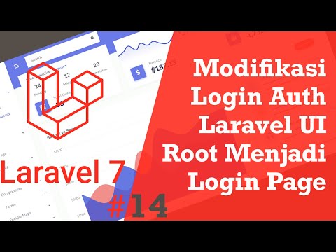 #14 Belajar Laravel 7 - Merubah Default Login Auth Laravel/ui Laravel 7