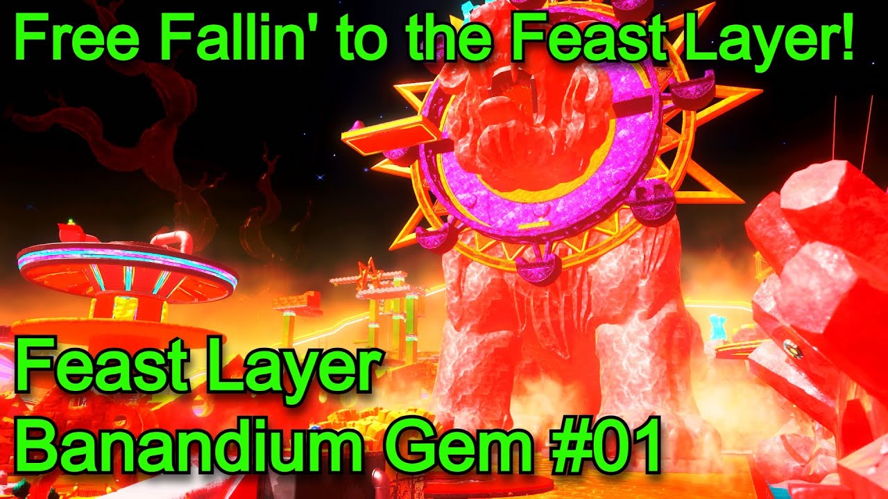Donkey Kong Bananza - Feast Layer Banandium Gem #01 - Free Fallin' to the Feast Layer!