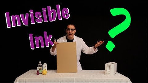 How Does Invisible Ink Work?