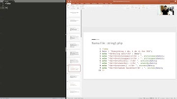 String dan Tanggal PHP