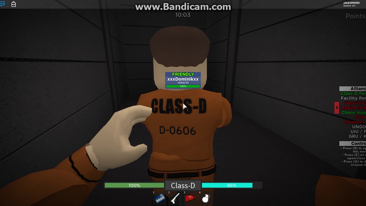 Roblox Scp Rbreach Class D Personnel Role Youtube - playing scp rbreach donuts roblox youtube