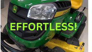 How to fix stiff John Deere lawn tractor steering for Under $15!