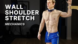 Shoulder Flexibility: Correct Wall Shoulder Stretch Technique screenshot 1