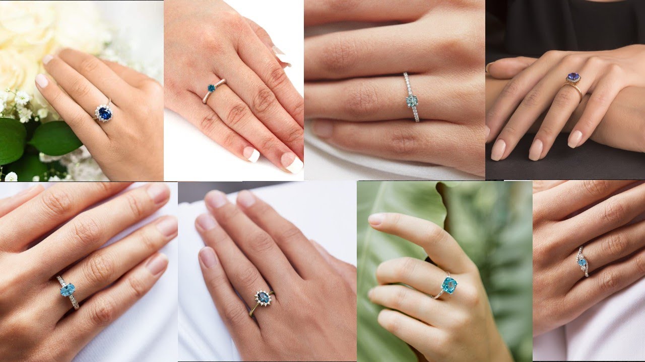 Blue colour ring collection. Wonderful Ring Collection.Blue Colour ring.