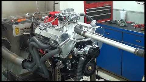 SBC 520HP 383 STROKER ENGINE DYNO RUN FOR PETE BRUNETTI BY WHITE PERFORMANCE AND MACHINE