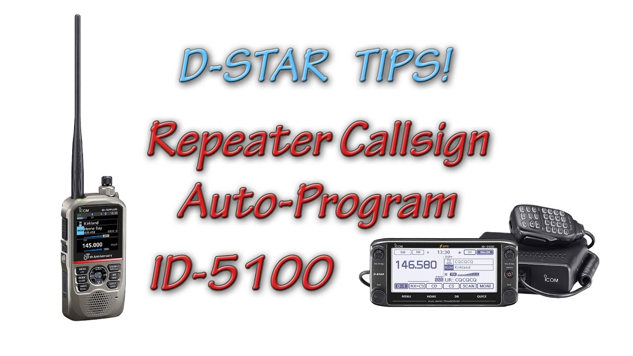 D-Star Auto-program Repeater - ID-5100 - YouTube