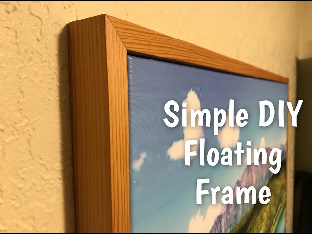 Preparing Large Canvas for Framing - Wood Canvas Floater Frame- American  Frame 