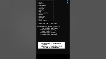 How to ADD CHECK Constraint on MULTIPLE COLUMN in MySQL? | MySQL CHECK CONSTRAINT #mysql #constraint