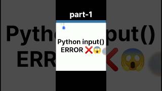 Python input() Error 😱 | Beginner Mistake Explained |#PythonInHindi#TypeCasting