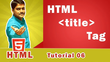 HTML title tag | How to change Title of a Web page - HTML Tutorial 06