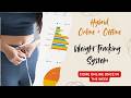 Hybrid Weight Loss Tracker System for Fitness Spreadsheet + Printable PDF with Meal, Habit, Calorie