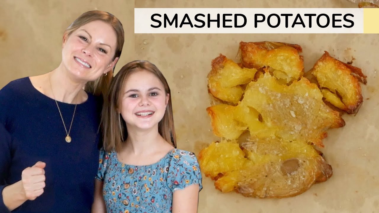 Smashed Potatoes | Cooking with Katie and Yummy Crate | Clean & Delicious
