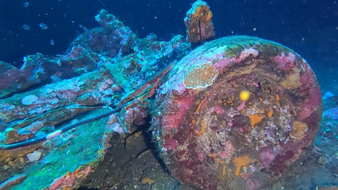 Kubu Boga wreck swim-through  Bali. 2025