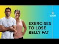 Exercises to lose belly fat by cult fit  belly fat workout  belly fat cardio  cult fit  curefit