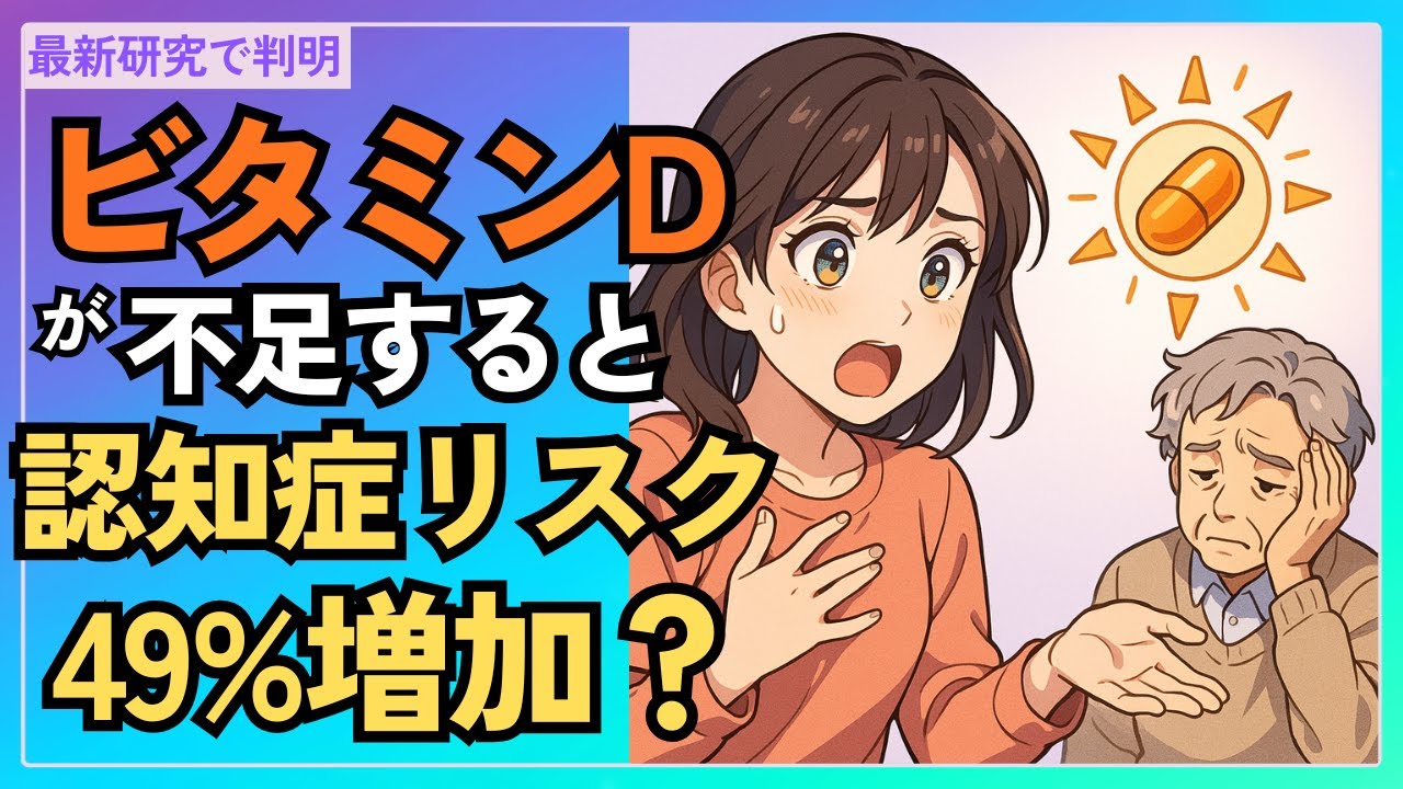 【論文で判明】ビタミンDと認知症の意外な関係(22研究で判明!) - YouTube