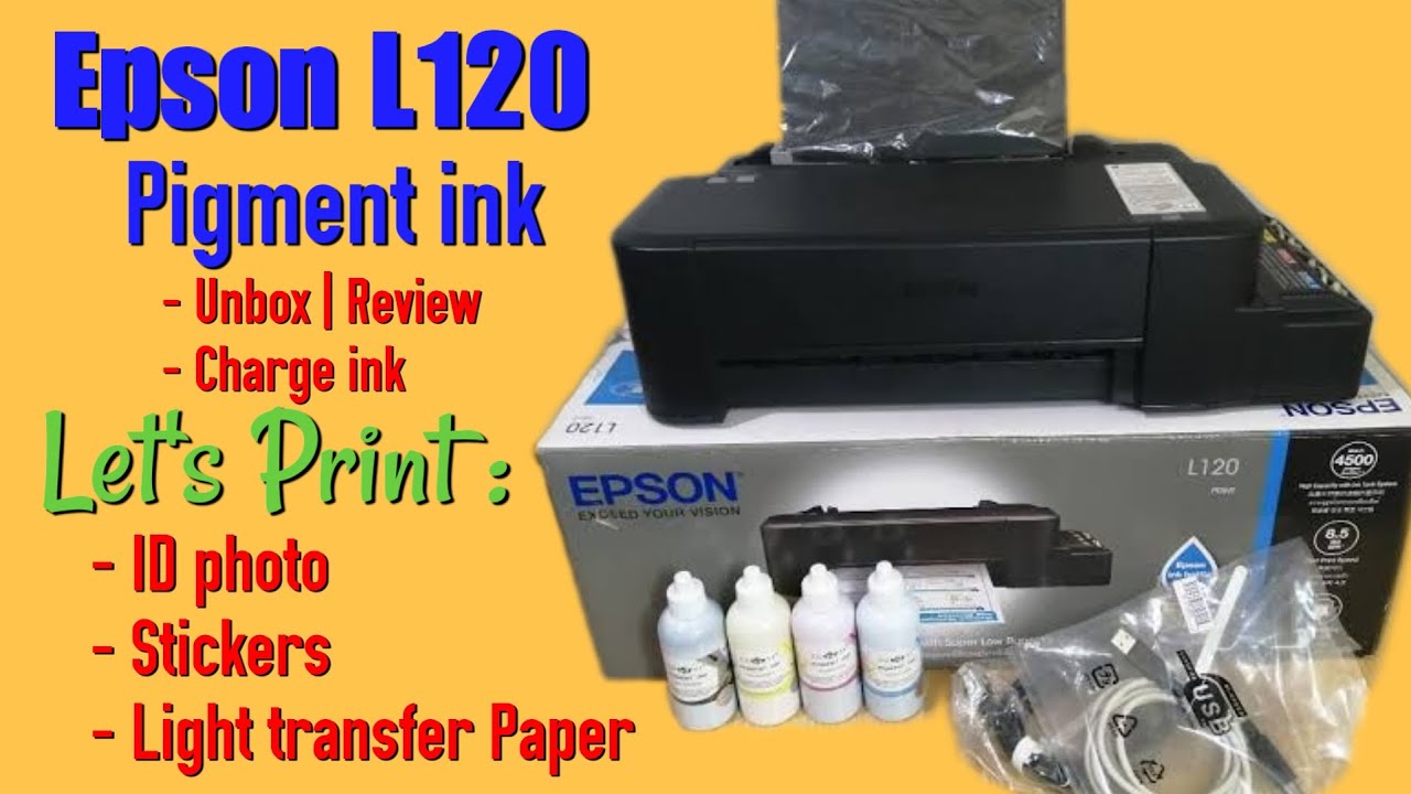 EPSON L120 Pigment Ink Printing ID Photo Stickers And Transfer Paper EPSON L120 Pigment Ink Printing ID Photo Stickers And Transfer Paper