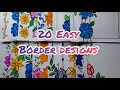 20 Easy border designs