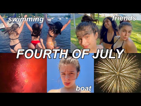 4TH OF JULY VLOG I boat, fireworks, swimming, sleepovers, kayaking, friends, and more !