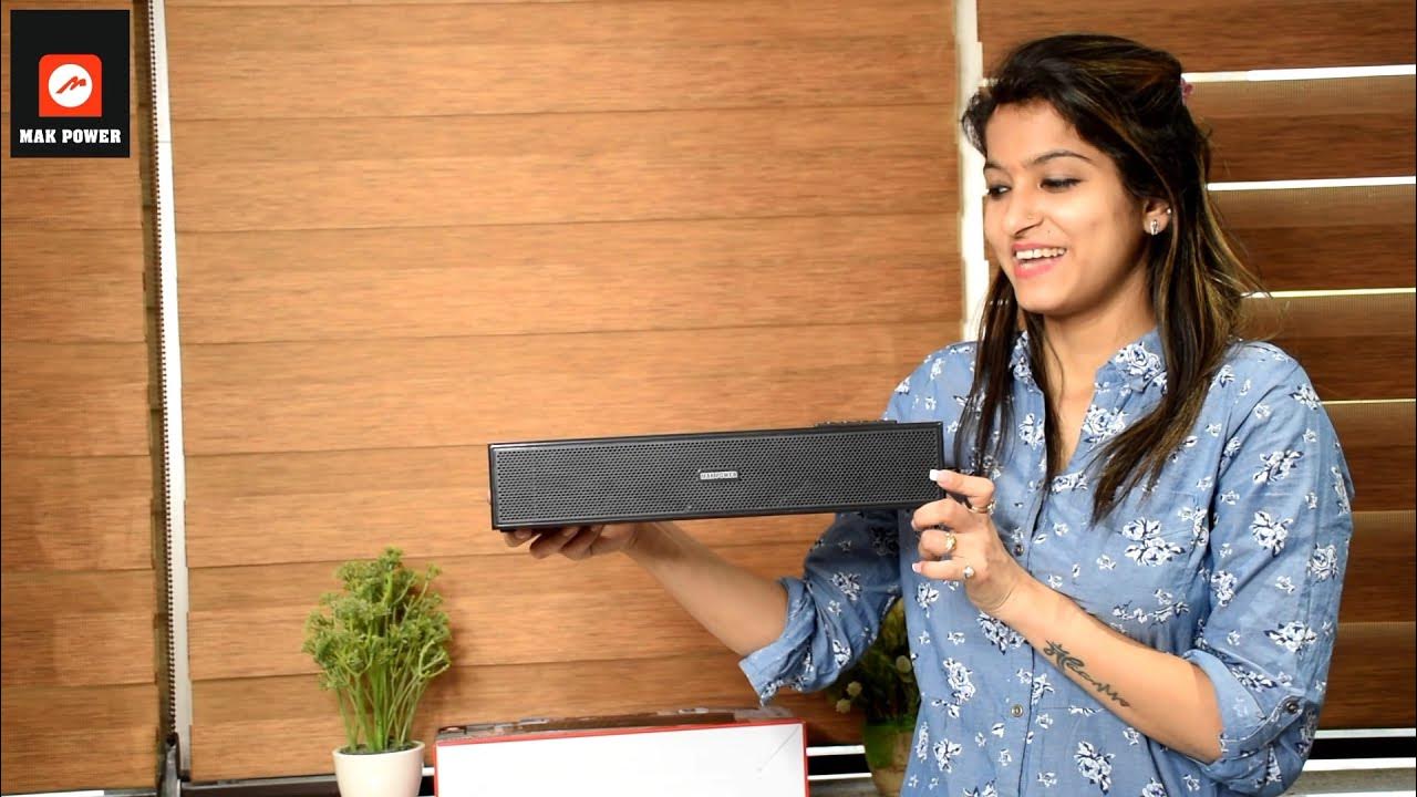 Mak Power Bluetooth Speaker 🔊 Wooden Sound bar Speaker SP 70 Wireless SPEAKER 🔊🔊 Unboxing