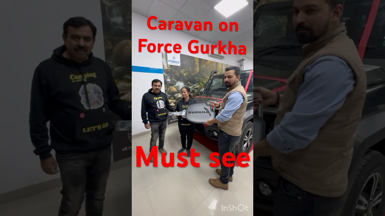 India&rsquo;s 1st Smart Caravan on Force Gurkha #caravanbuild #camoervan#gurkha #camping #ashokleyland