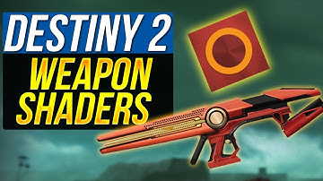Destiny 2: WEAPON SHADERS or SKINS | Customizable Weapons