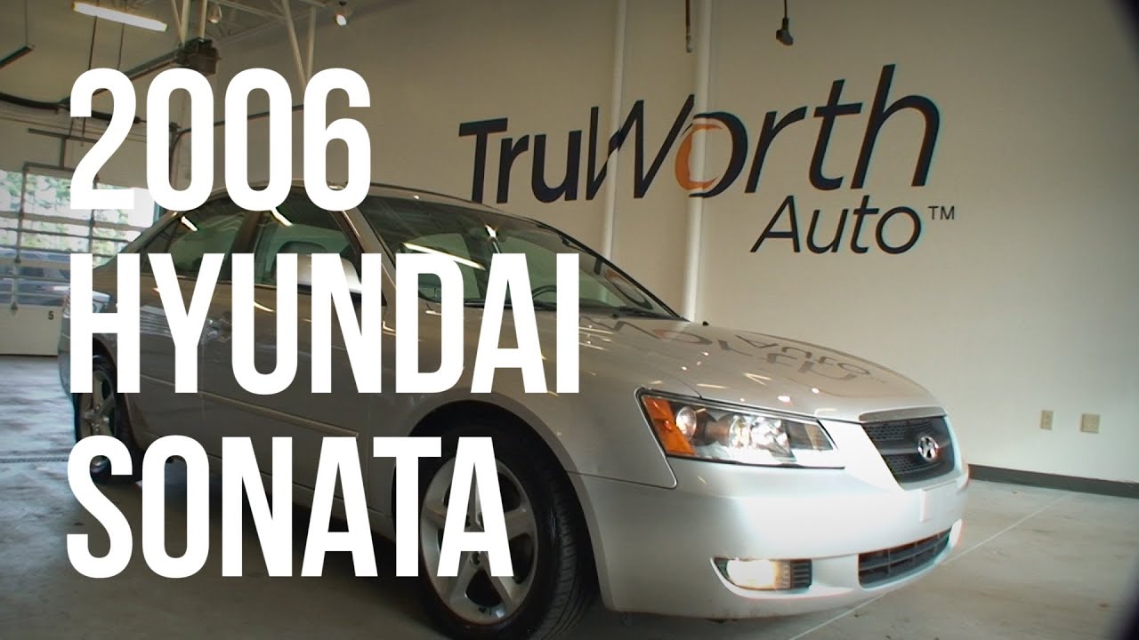 2006 Hyundai Sonata Heated Leather Seats Moonroof TruWorth Auto