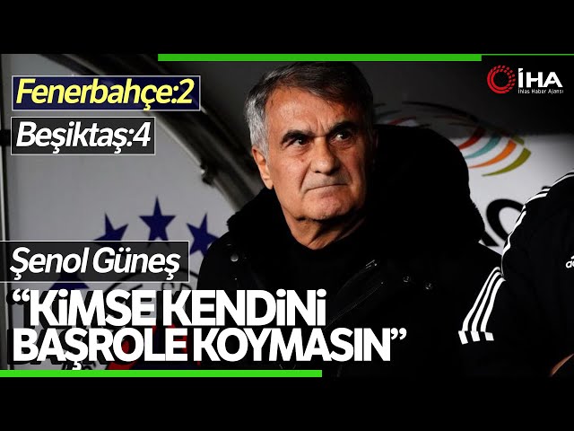 İstanbulspor maçı sonrası Şenol Güneş'ten Fenerbahçe derbisine