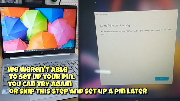 we weren't able to set up your pin. you can try again or skip this step and set up a pin later