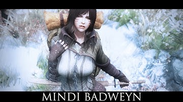 TES V - Skyrim Mods: Mindi Badweyn a Nord Follower