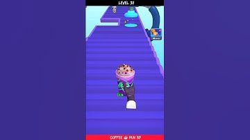 ☕ Coffe Run 3D ~ Level 31 || #coffee 🦊 #gaming 📓 #shorts 🎭