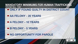 Senate passes bill looking to establish minimums for human trafficking crimes
