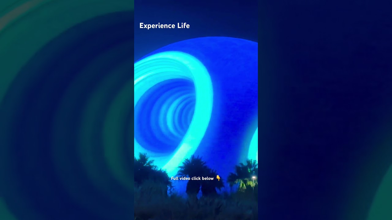 American Construction Brilliance: The Sphere at Las Vegas At Night shows round 3D images