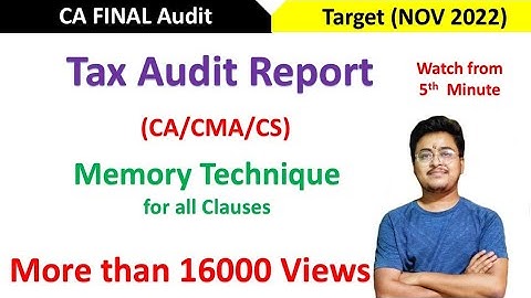 Trick to Remember 3CD all clause l Tax Audit l Fiscal Law FAST TRACK Revision l Audit l CA EXAM|