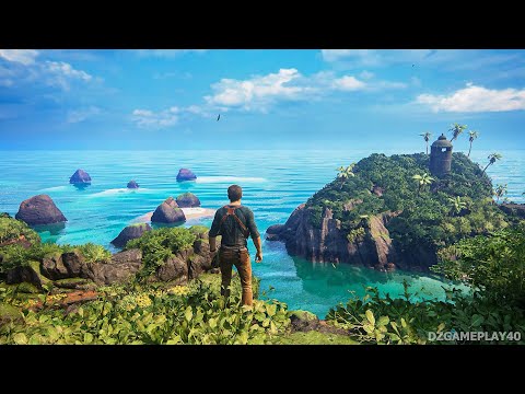 Uncharted 4: A Thief's End 4K HDR Gameplay ULTRA Graphics - At Sea