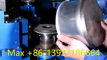 Sunglory edge cutting trimming beading and pressing machine, how to cut cookware pot edge automatic?