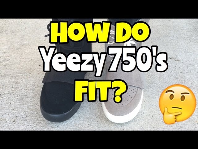 Derivation Banke eksplicit How do Yeezy 750 Boost fit - YouTube