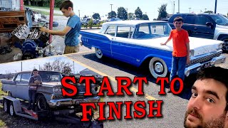 Father Son Build 11-Year-Olds First Car 59 Ford