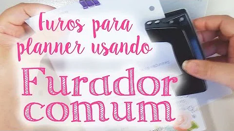 Como funciona o furador de papel?