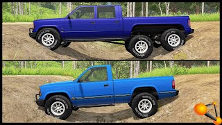 картинка: 6 КОЛЕС ПРОТИВ 4 КОЛЕС! Кто КРУЧЕ? - BeamNg Drive