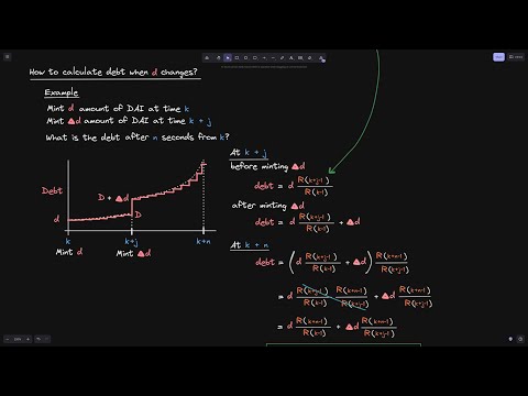 Algorithm to calculate DAI stability fee | Rewrite DAI stablecoin | part 5