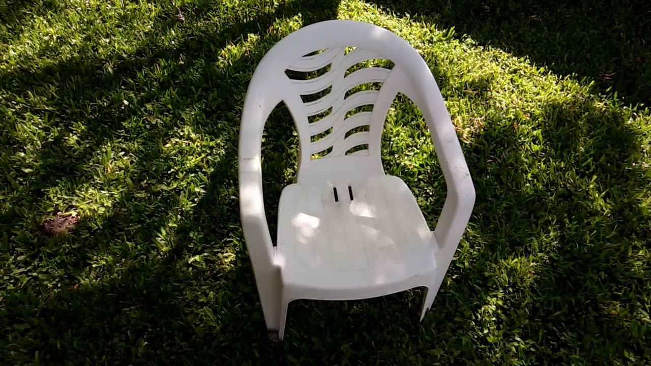 Reutilizar silla de plástico rota. - YouTube