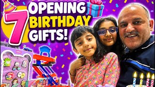 Opening 7 Amazing Birtay Gifts 🎁 Kids’ Birtay Surprise & Family Fun ❤️