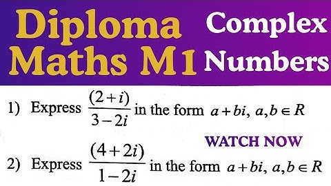 Complex Numbers for Diploma@maths naresh eclass