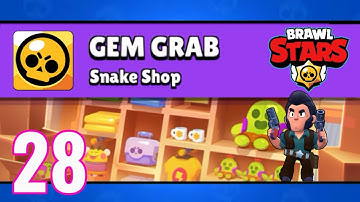 Brawl Stars Gameplay Walkthrough Part 28 - Gem Grab: Snake Shop  (iOS, Android)
