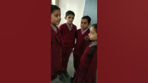 English conversation activity of 4th A by SVM Himrashmi Shimla Student