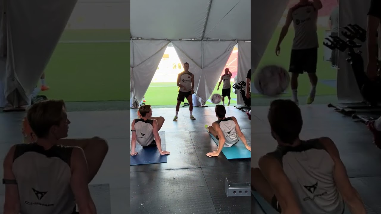 A new style of warmup 🔥 