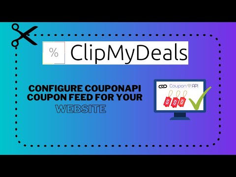 Configure Coupon API coupon feed on your website | ClipMyDeals